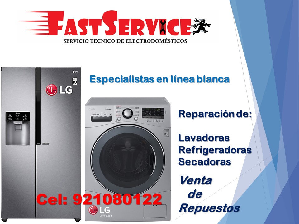 Servicio técnico reparación de lavadoras secadoras LG lava secas a domicilio